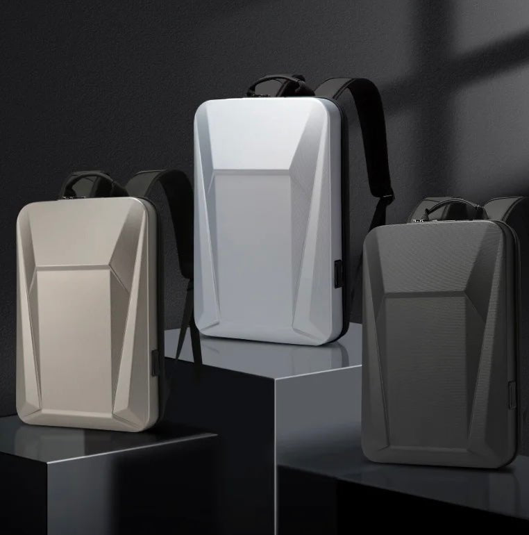 Top Travels™ Elite Pro Men's Hard Shell Waterproof Backpack with USB & TSA Lock - Top Travels