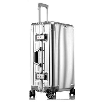 Top Travels TitanEdge Zipperless Aluminum - Magnesium Alloy Carry - On Suitcase - Top Travels