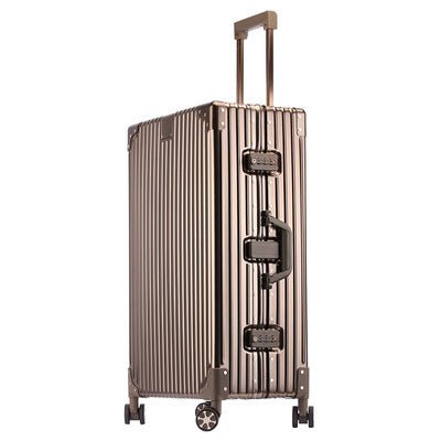 Top Travels TitanEdge Zipperless Aluminum - Magnesium Alloy Carry - On Suitcase - Top Travels