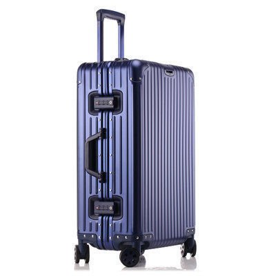Top Travels TitanEdge Zipperless Aluminum - Magnesium Alloy Carry - On Suitcase - Top Travels